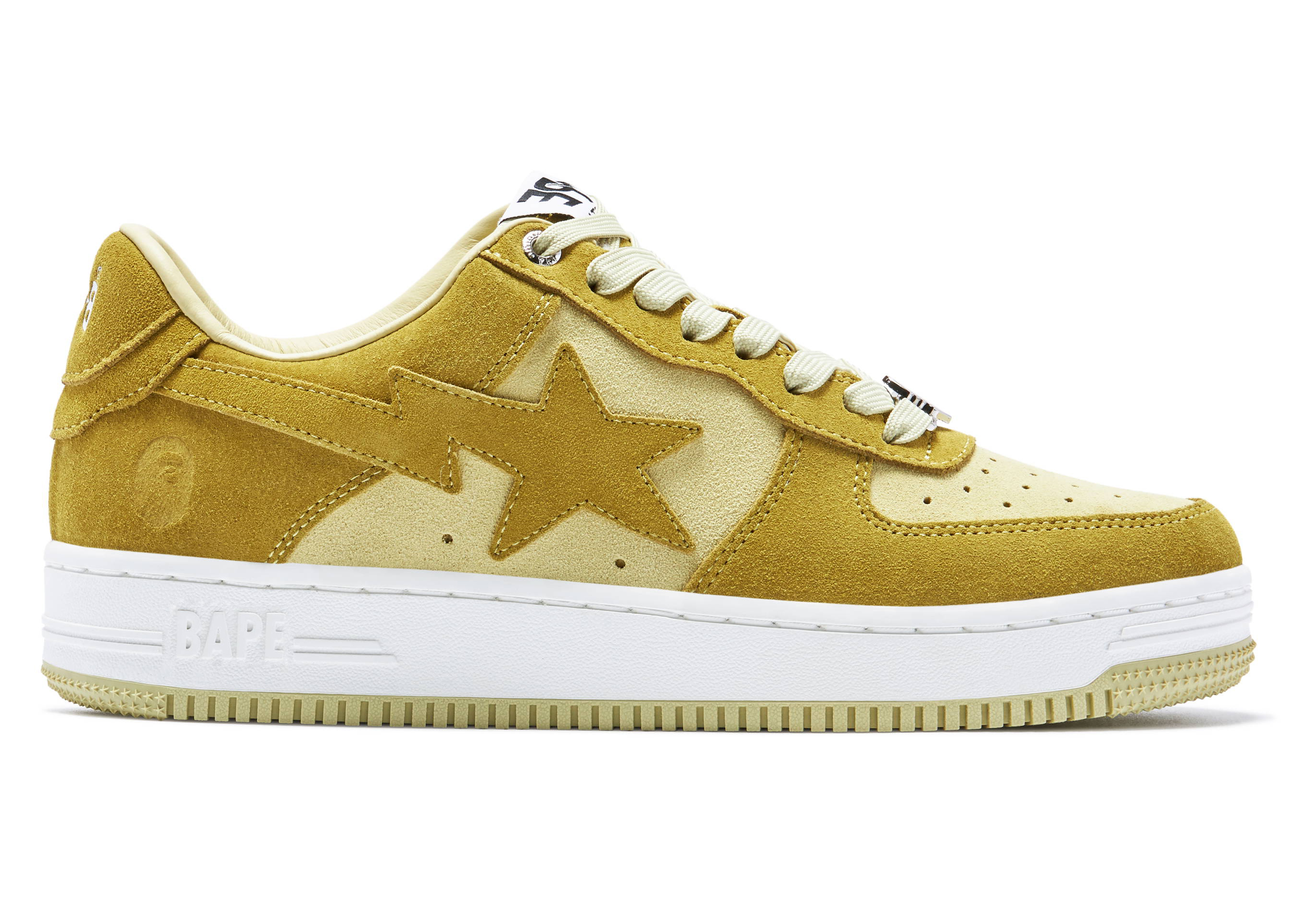 A Bathing Ape Bape Sta Suede Yellow (2022) - vstockx