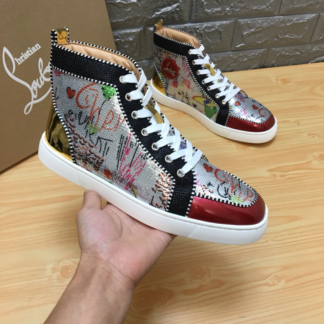 Christian Louboutin Louis Junior Spikes Orlato Flat Sneakers 13 - vstockx