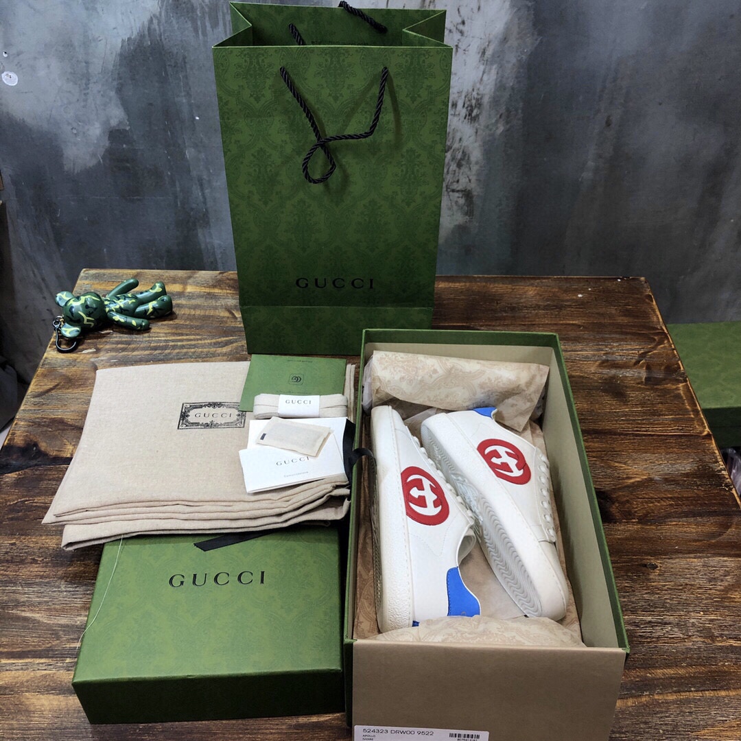 Gucci Ace Interlocking G Red - vstockx