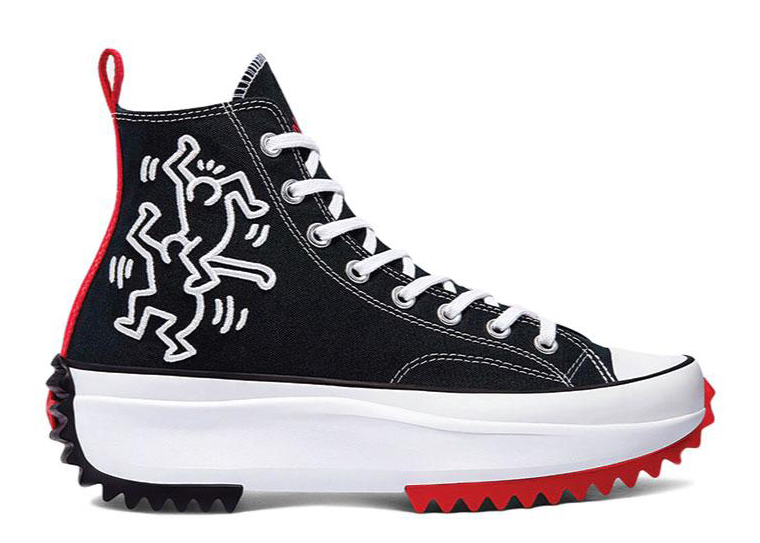 Converse Run Star Hike Hi Keith Haring Black - vstockx