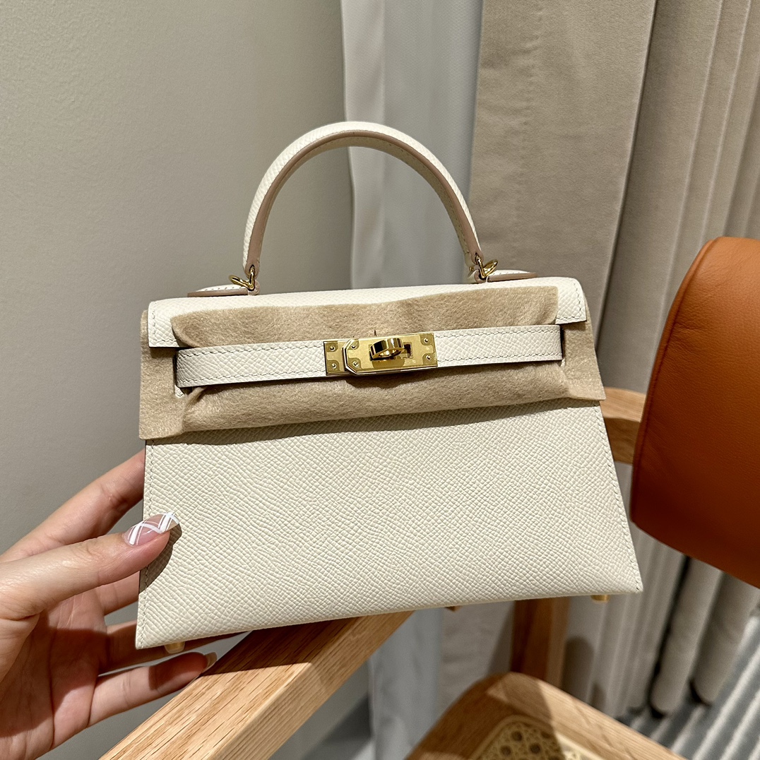Handbags Hermes mini Kelly size:19cm - vstockx