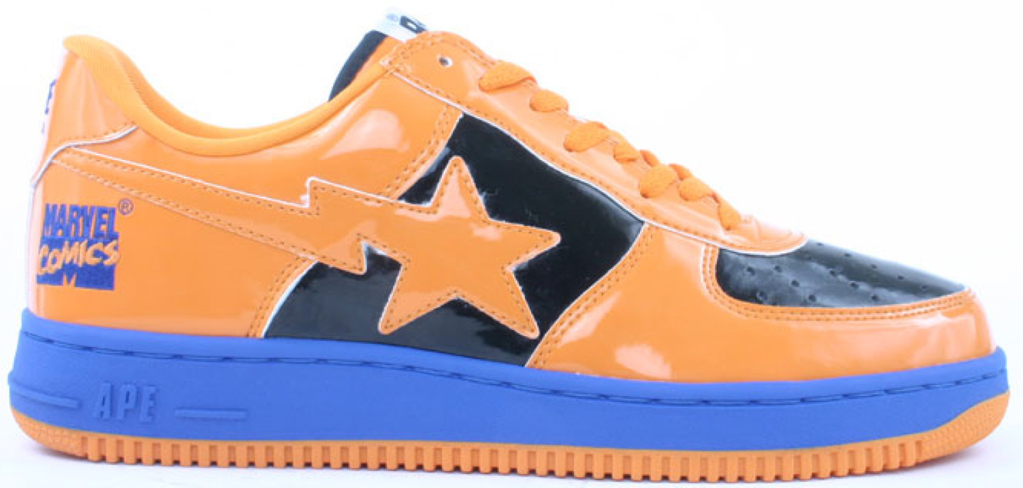 A Bathing Ape Bape Sta Low Marvel Comics Human Torch - vstockx