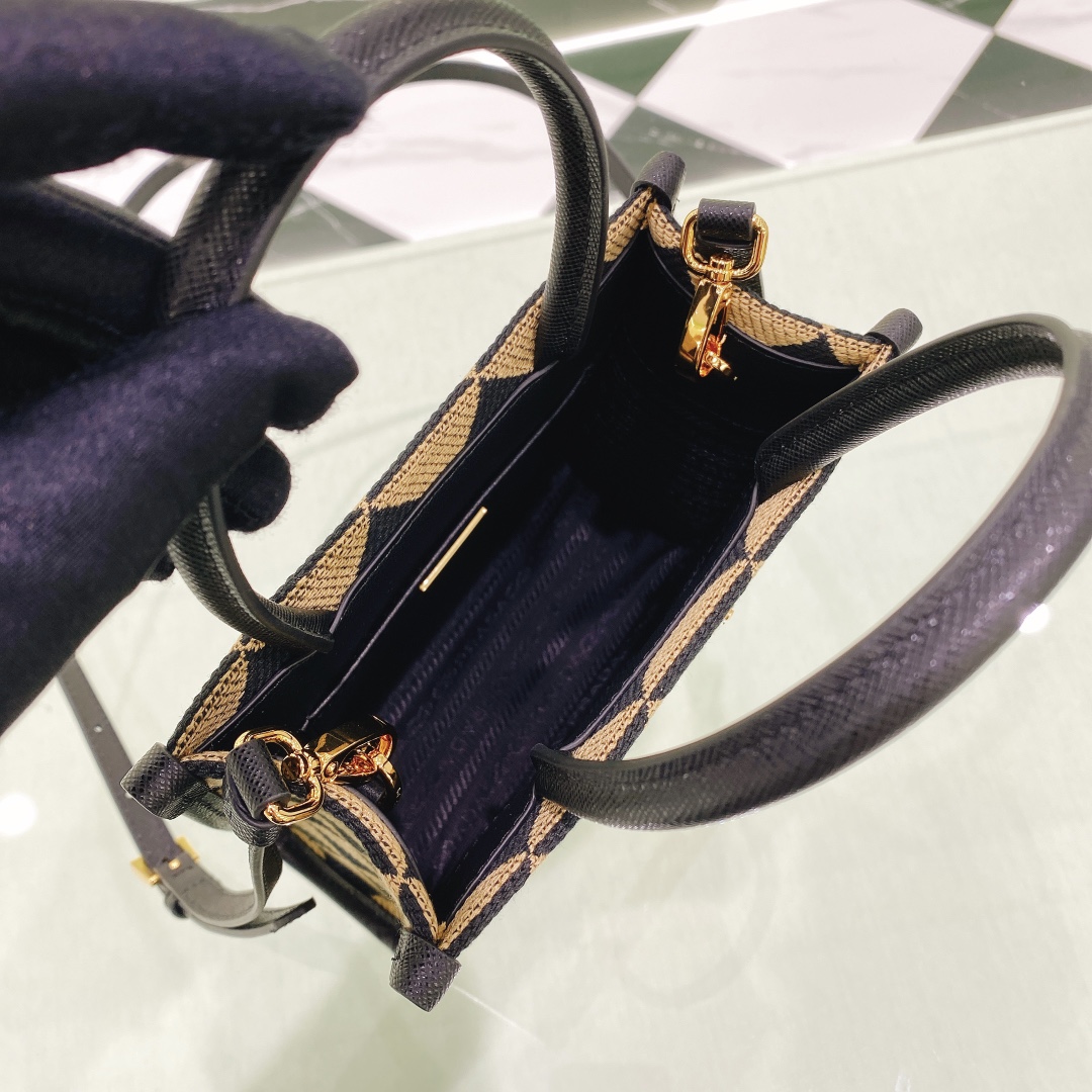 handbags prada 1BA355 size:19*6*17cm - vstockx
