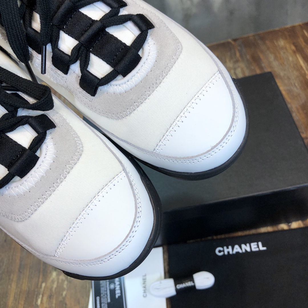 Chanel Fabric & Suede Calfskin Low Top Sneaker 13 - vstockx