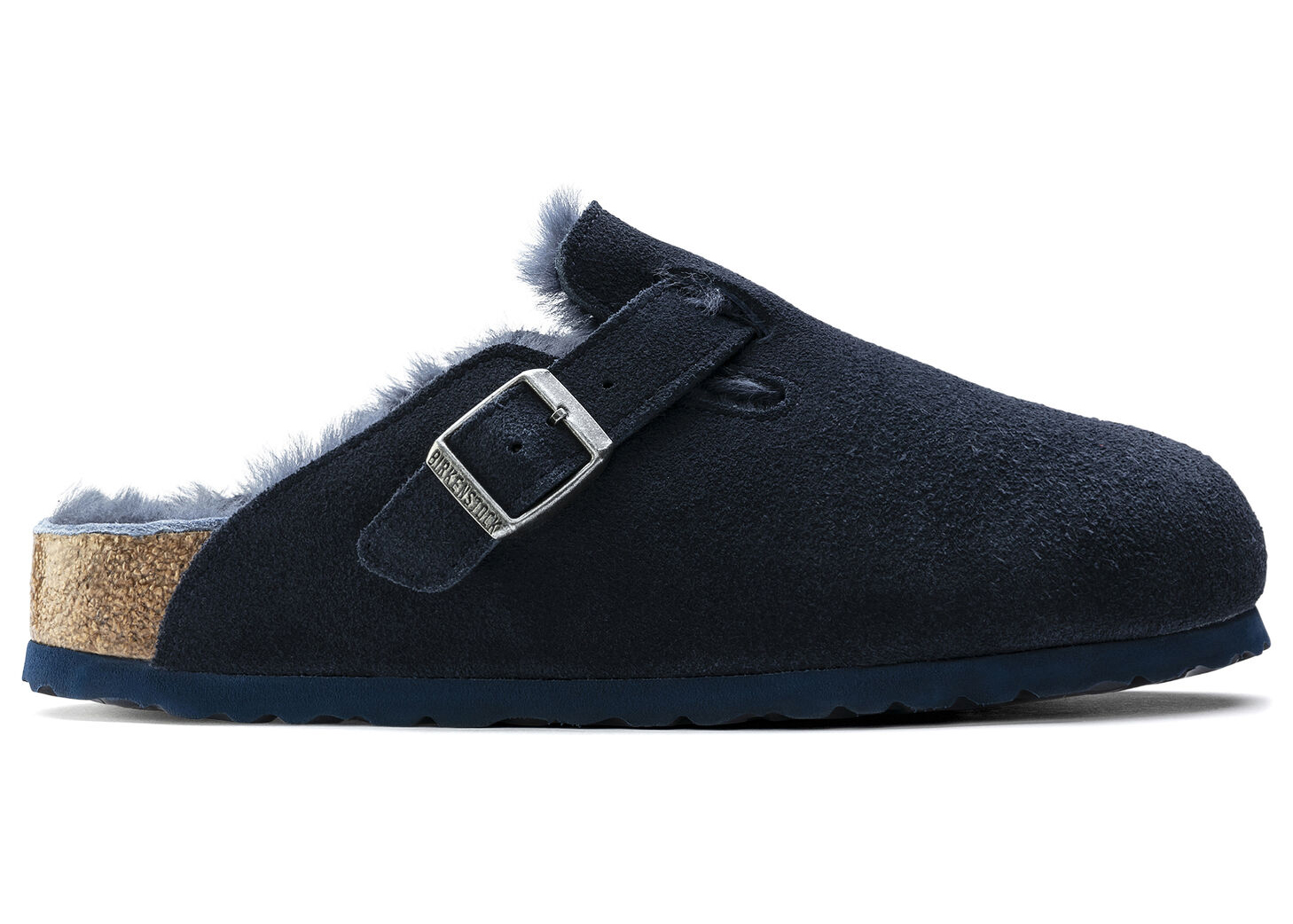 Birkenstock Boston Shearling Suede Night - vstockx