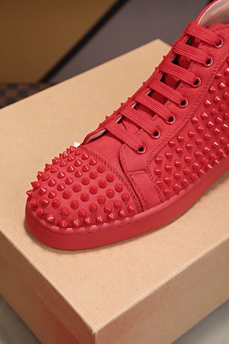 Christian Louboutin Louis Junior Spikes Orlato Flat Sneakers 8 - vstockx