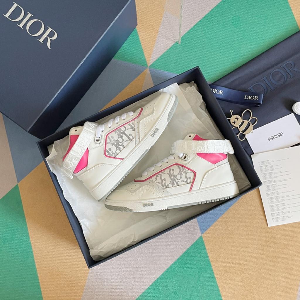Dior B27 High White Neon Pink - vstockx