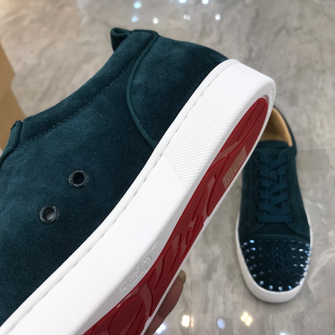 Christian Louboutin Louis Junior Spikes Orlato Flat Sneakers 54 - vstockx