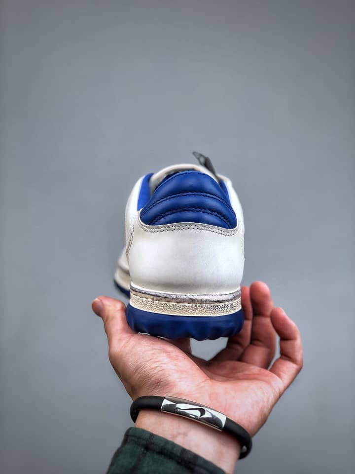 Gucci MAC80 Sneaker Off white and blue leather - vstockx