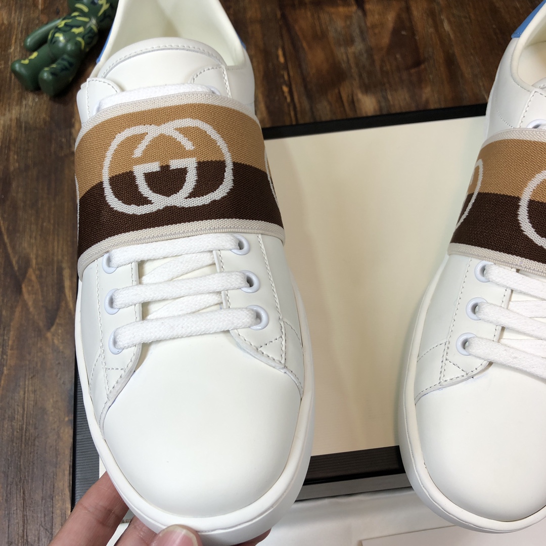 Gucci Ace Brown Interlocking G - vstockx