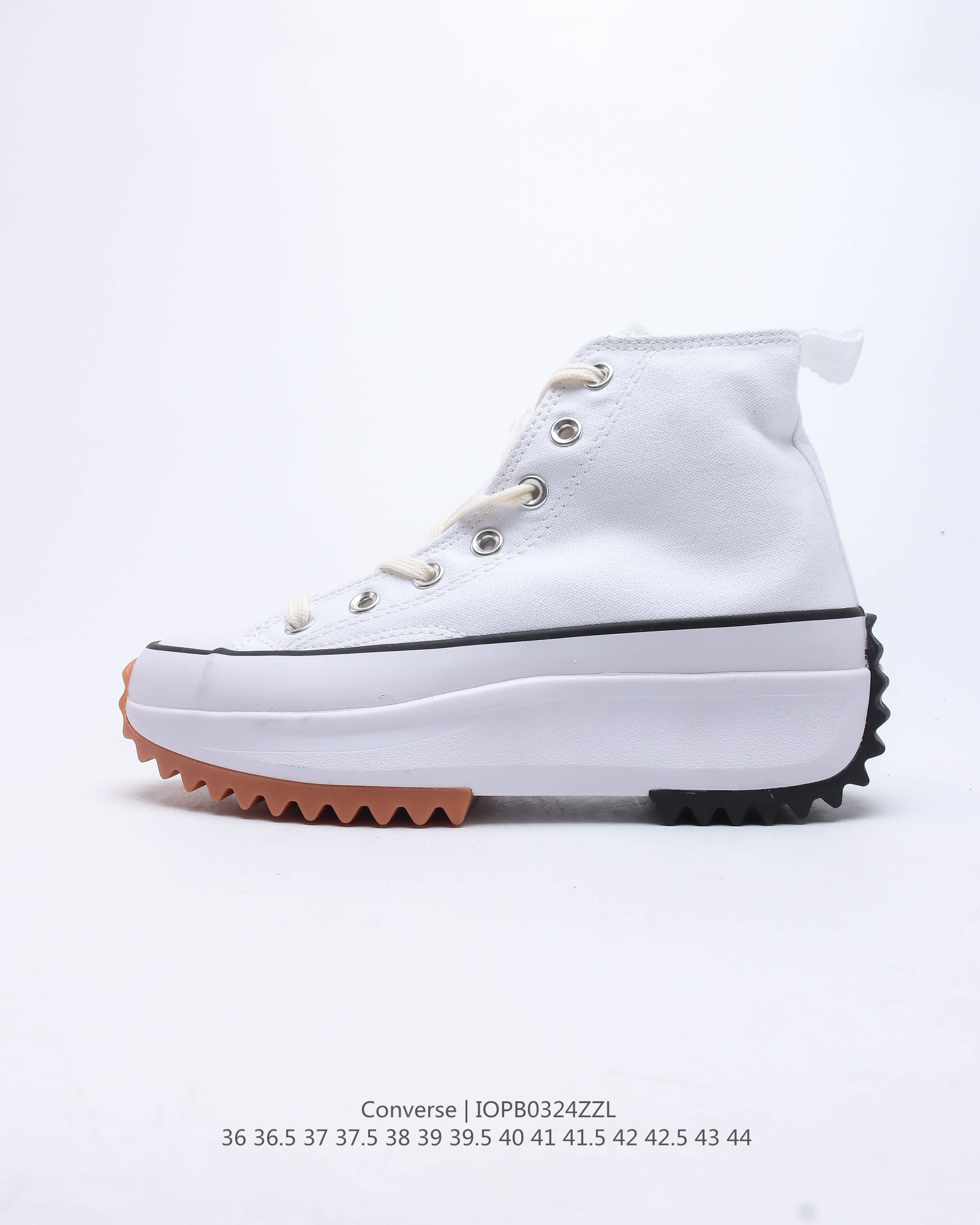 Converse Run Star Hike Hi White Black Gum - vstockx