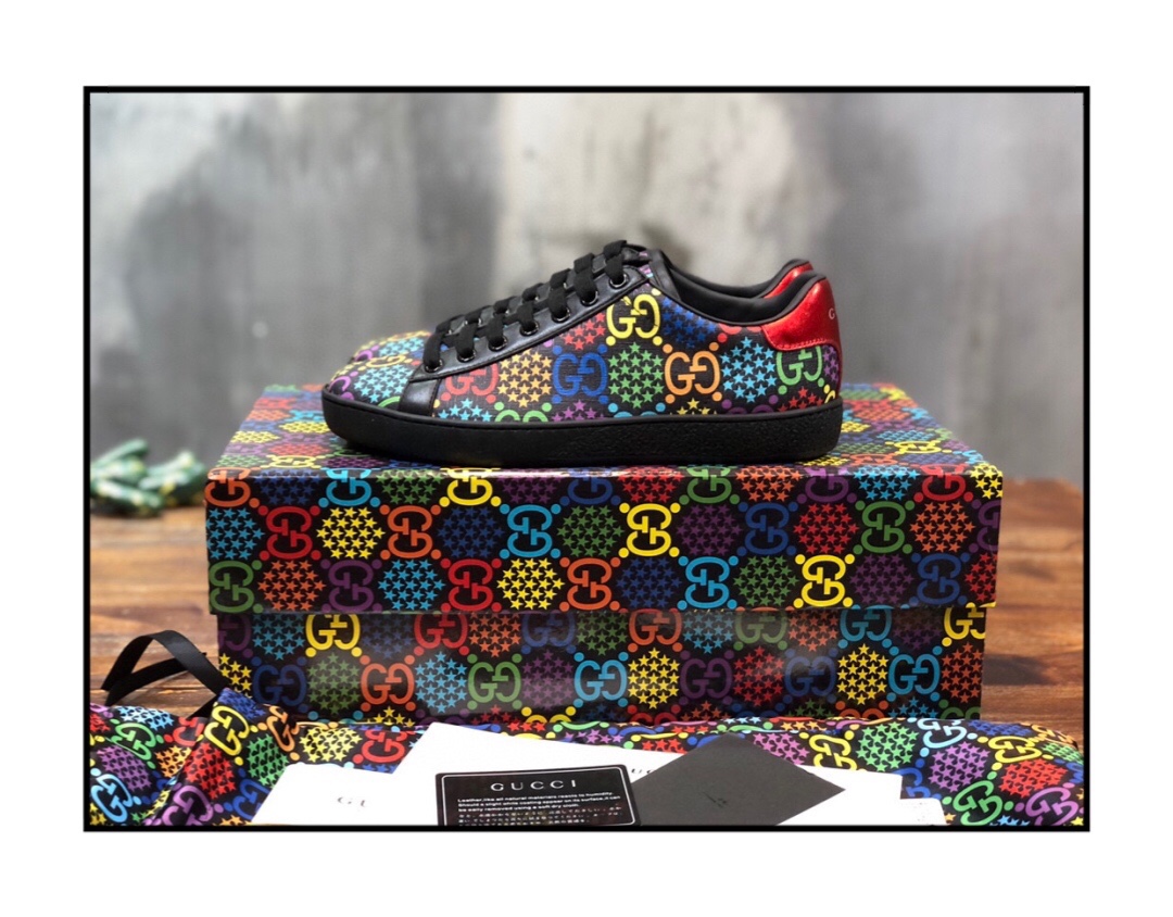 Gucci Psychadelic Ace Black Multi - vstockx