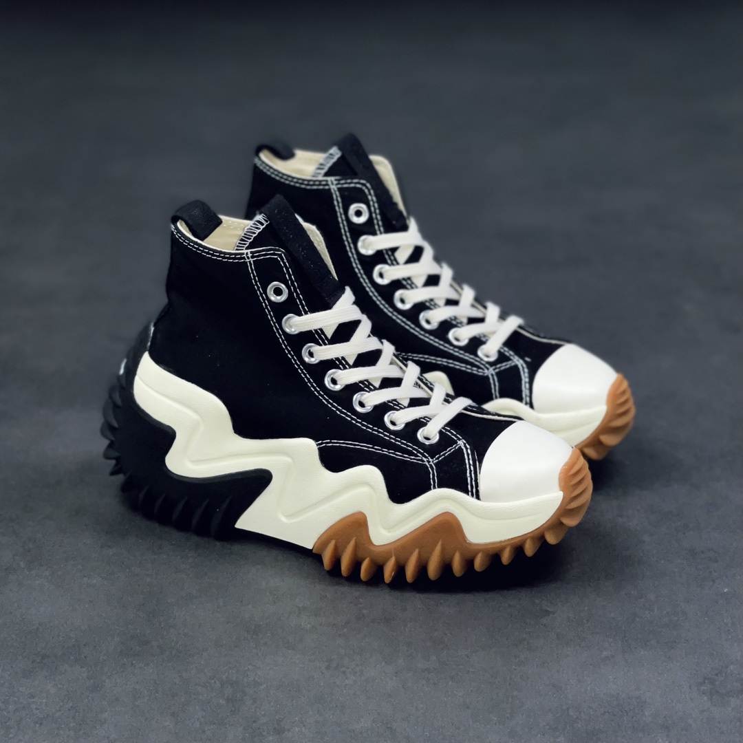Converse Run Star Motion Black White Gum - vstockx