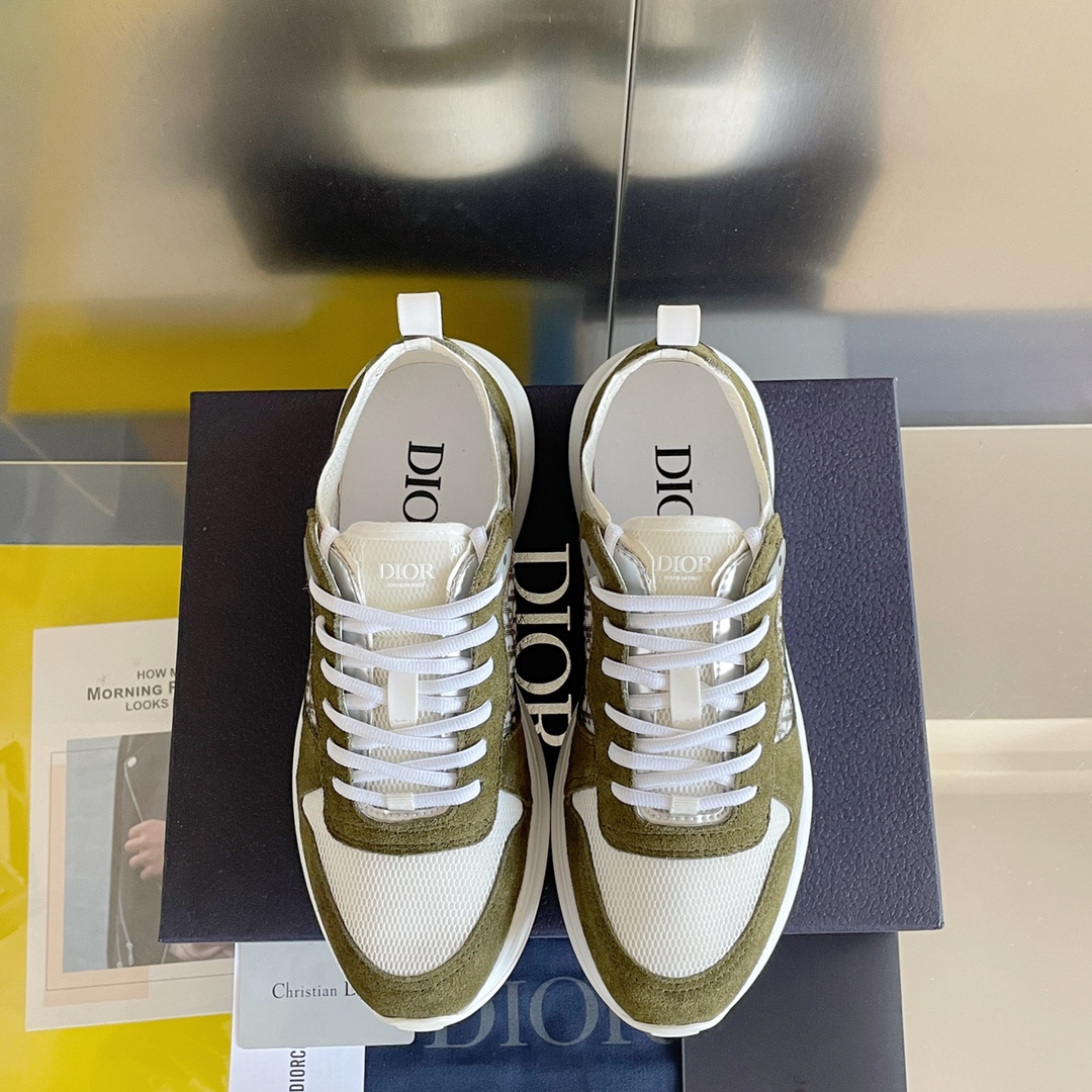 Dior B25 Runner Olive - vstockx