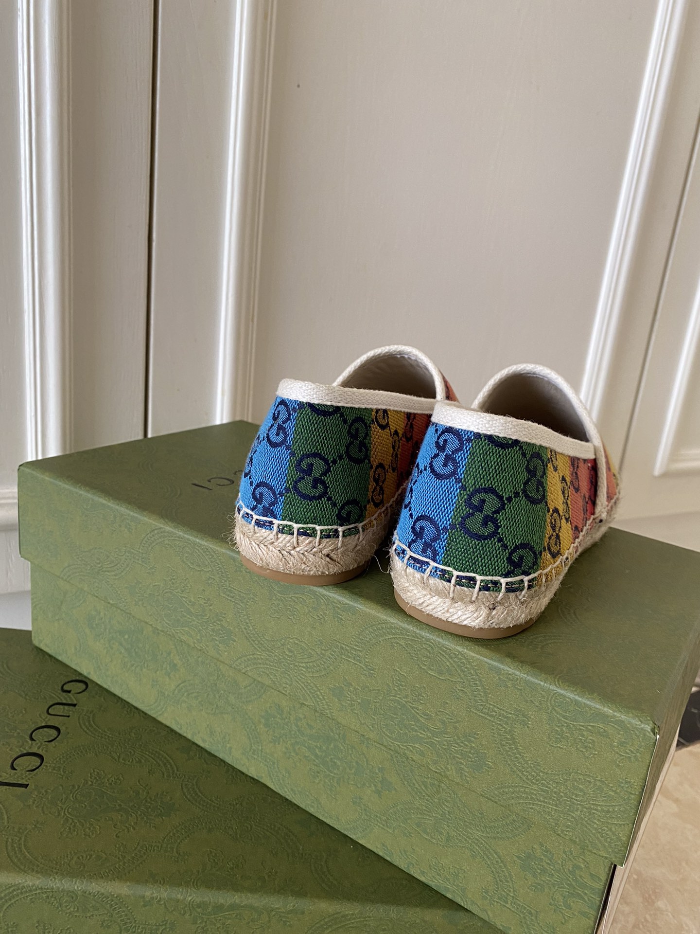Gucci Leather espadrille with Double G WOMEN 2 - vstockx