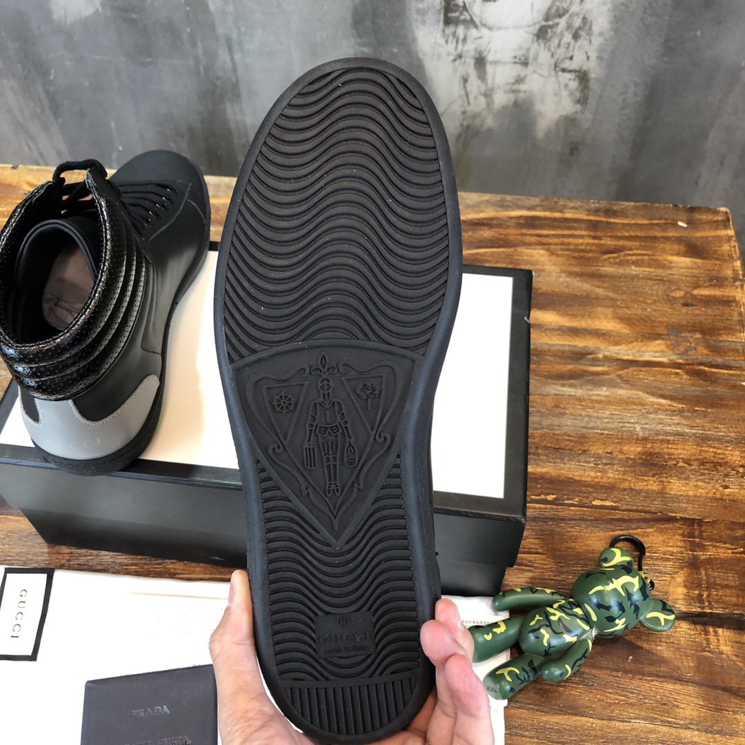 Gucci Ace High-Top GG Black - vstockx
