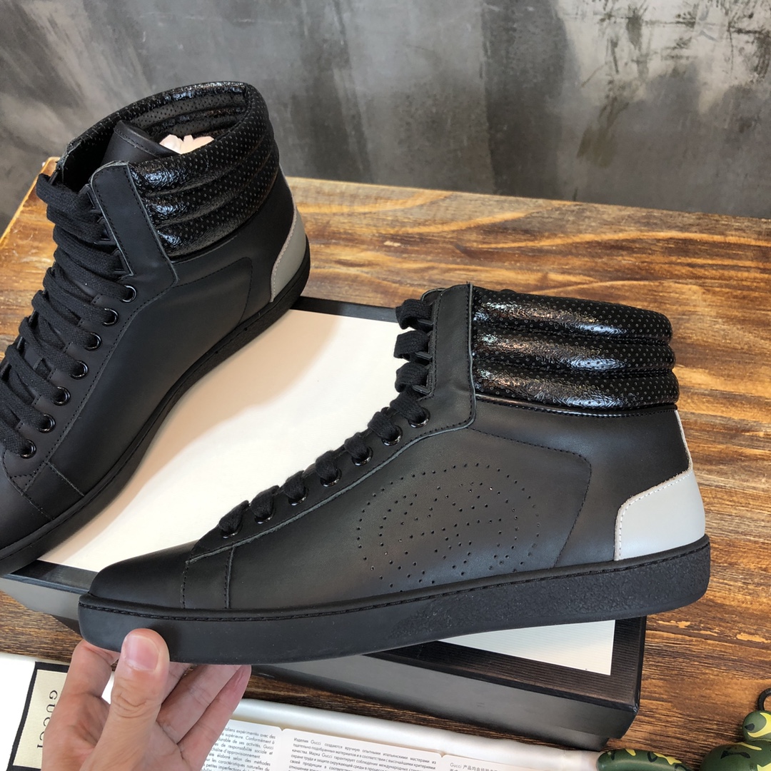 Gucci Ace High-Top GG Black - vstockx