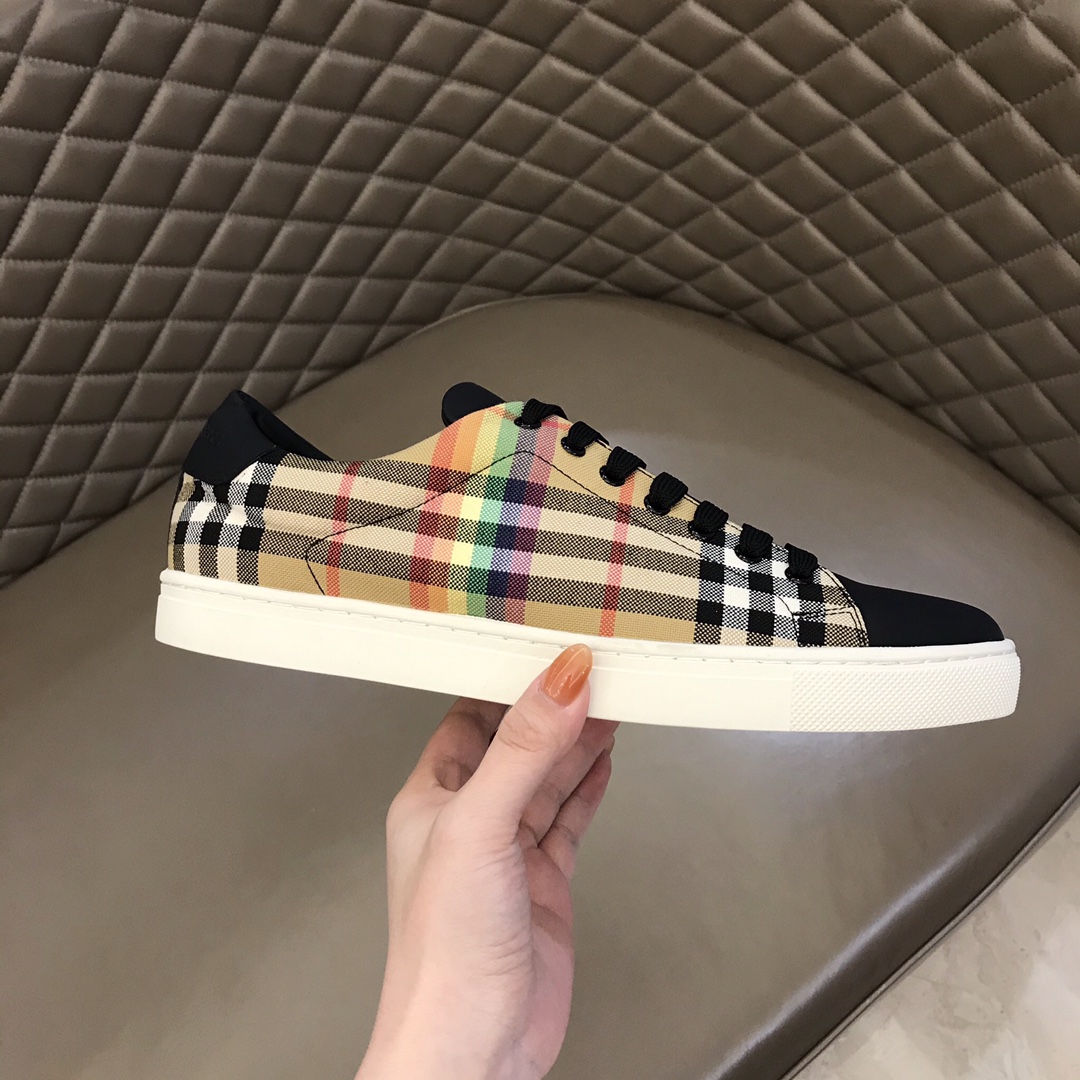 Burberry Perforated Check Sneaker 50 - vstockx