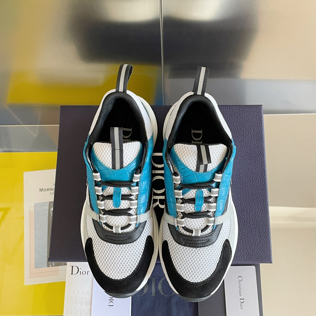 Dior B22 Light Blue Croc - vstockx