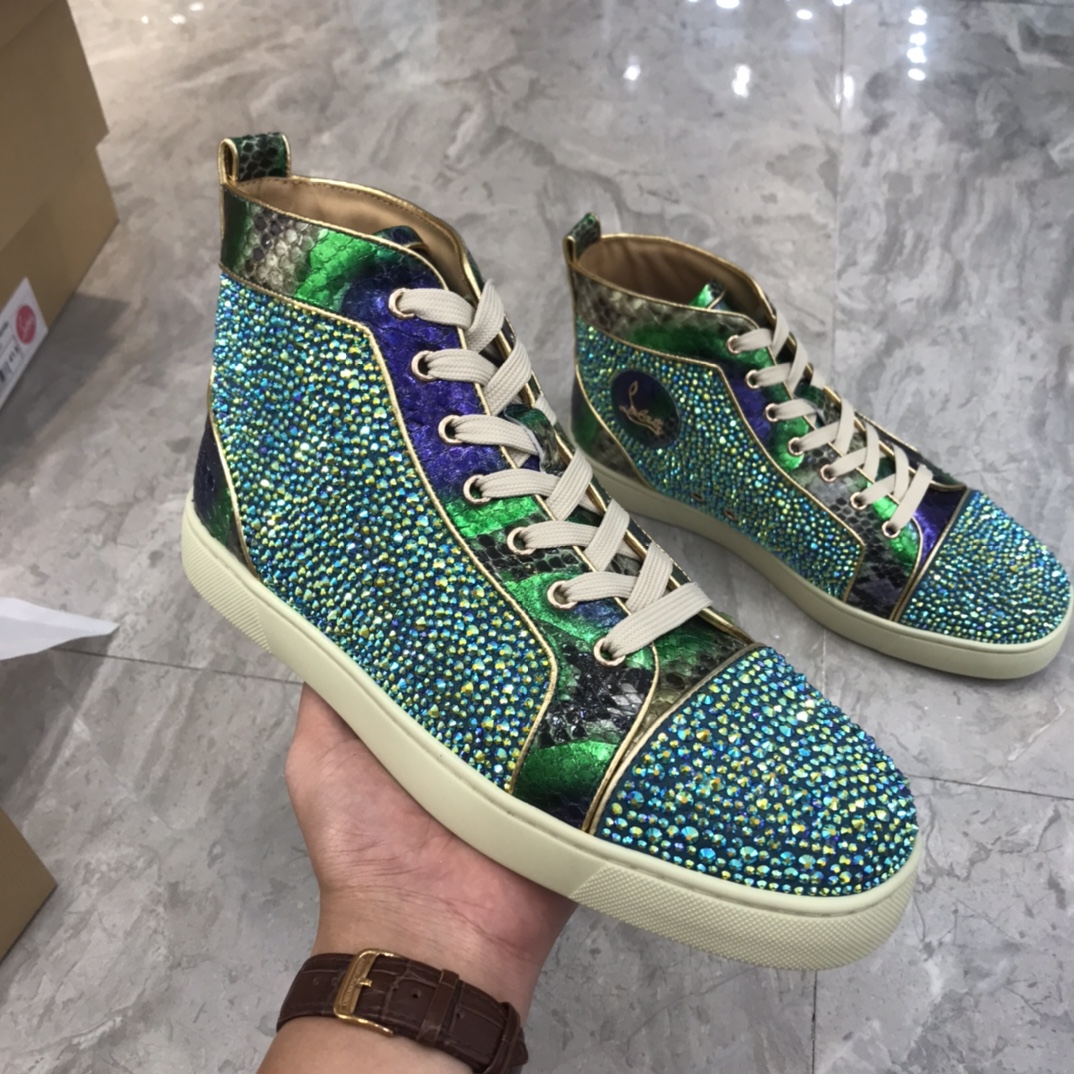 Christian Louboutin Louis Junior Spikes Orlato Flat Sneakers 20 - vstockx