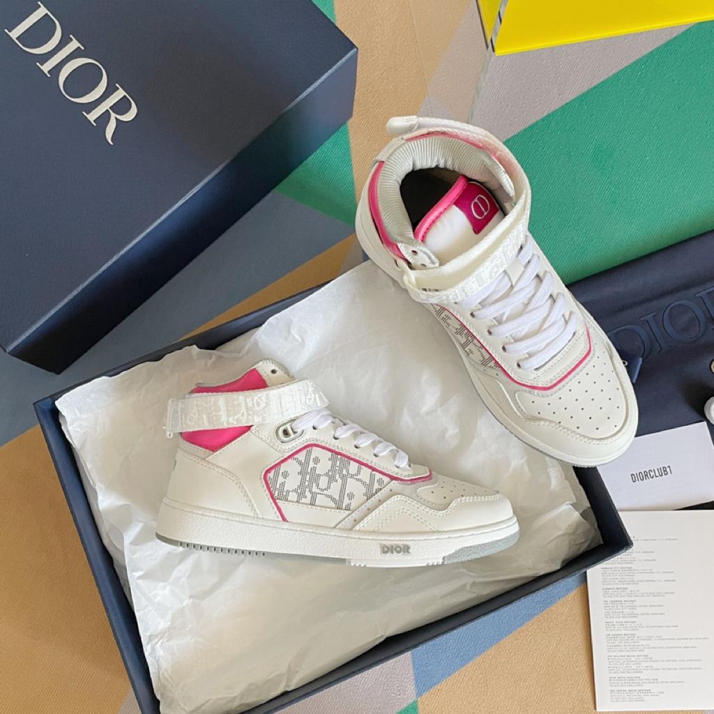 Dior B27 High White Neon Pink - vstockx