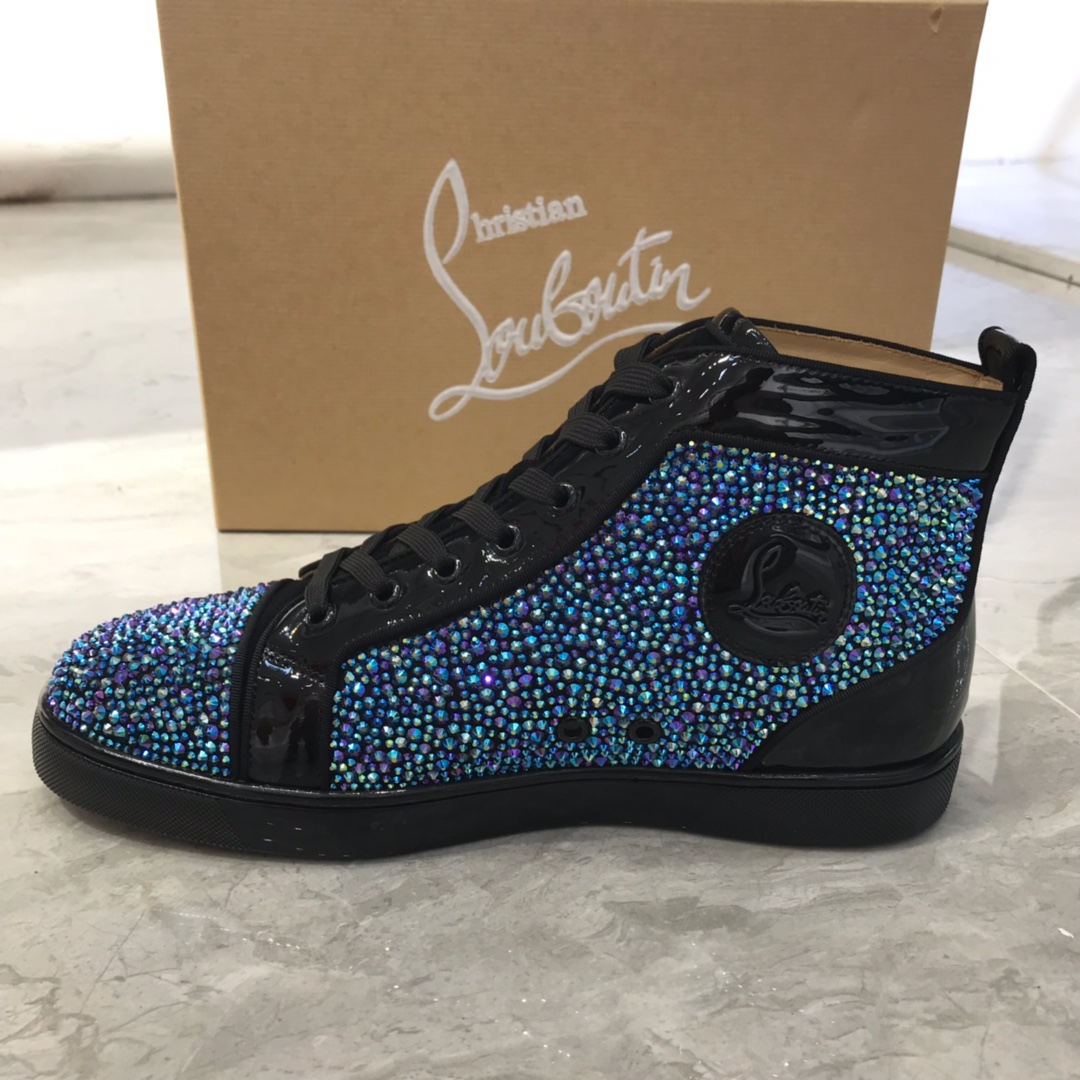 Christian Louboutin Louis Junior Spikes Orlato Flat Sneakers 30 - vstockx