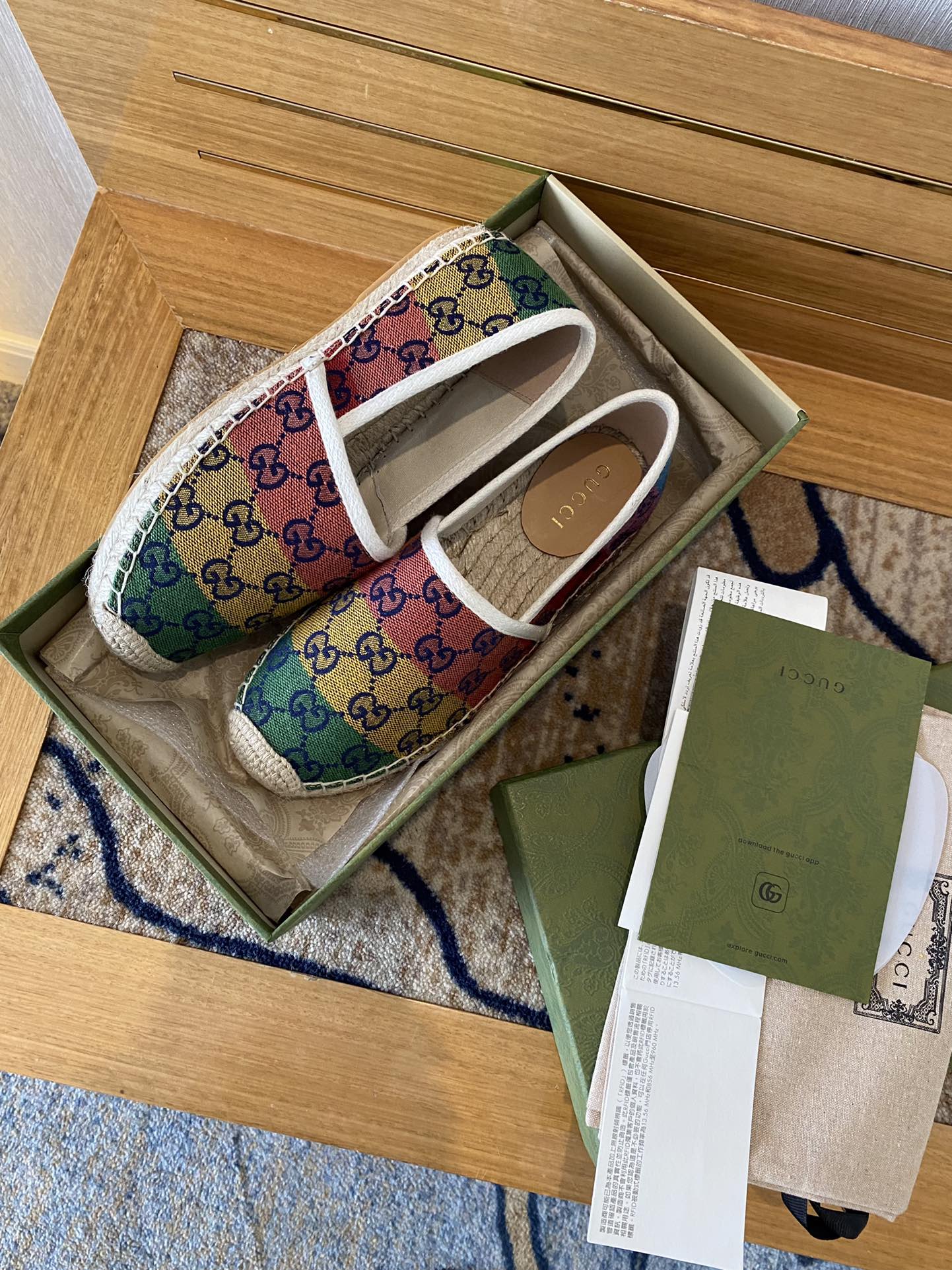 Gucci Leather espadrille with Double G WOMEN 2 - vstockx