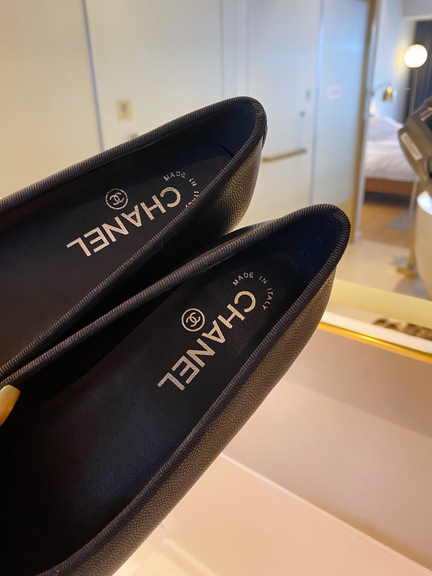 Chanel Ballerinas Fabric & Grosgrain 11 - vstockx