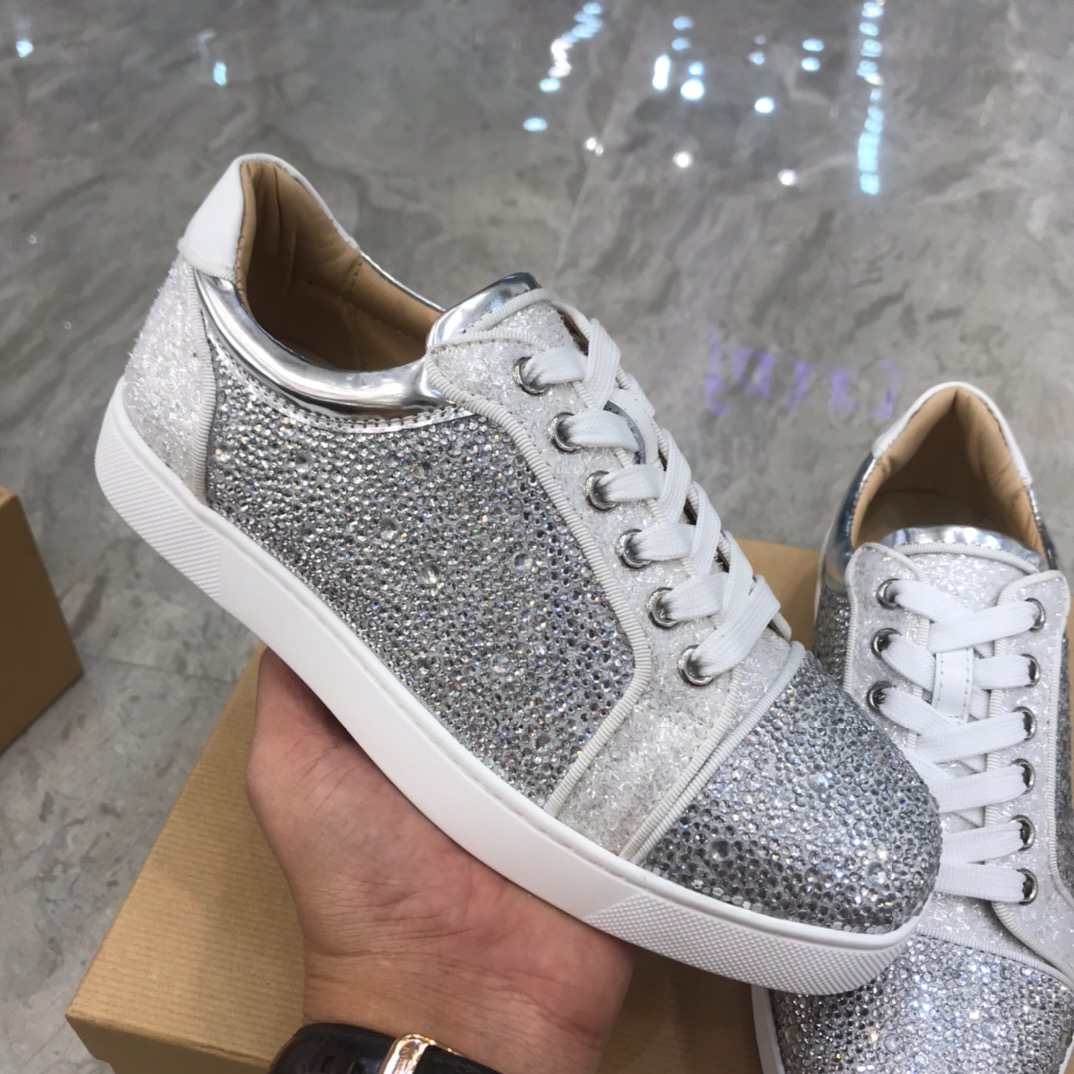 Christian Louboutin Louis Junior Spikes Orlato Flat Sneakers 63 - vstockx