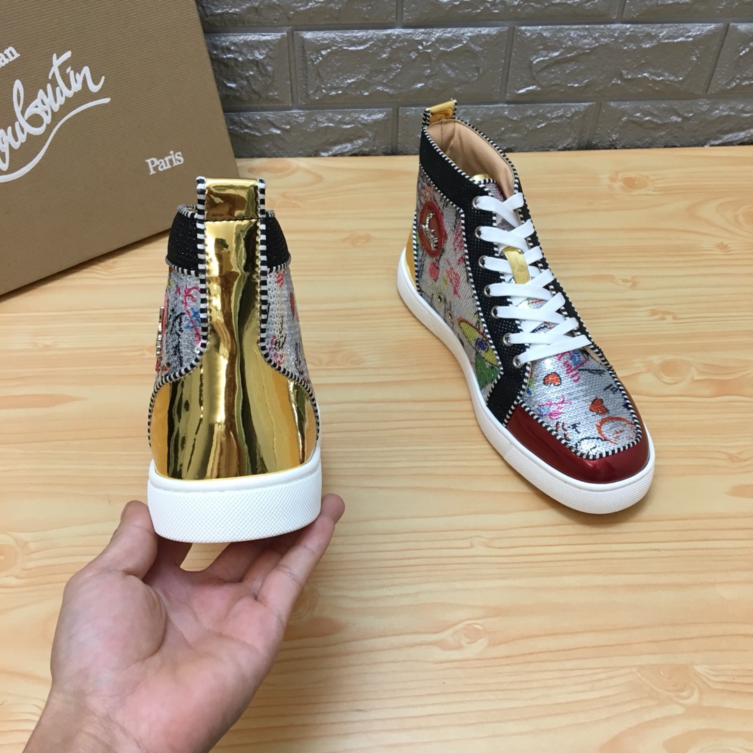 Christian Louboutin Louis Junior Spikes Orlato Flat Sneakers 13 - vstockx