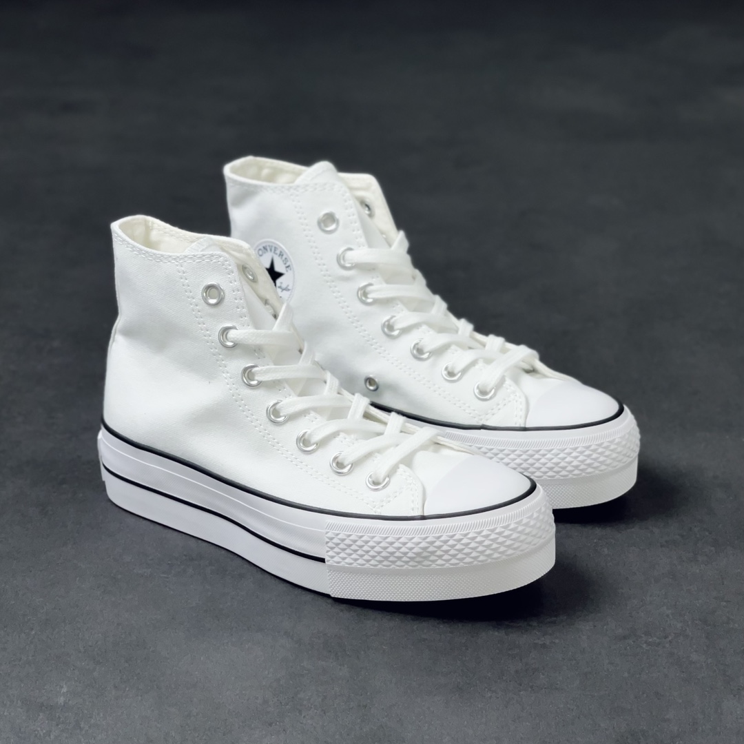 Converse Chuck Taylor All-Star Hi Platform White Black (W) - vstockx