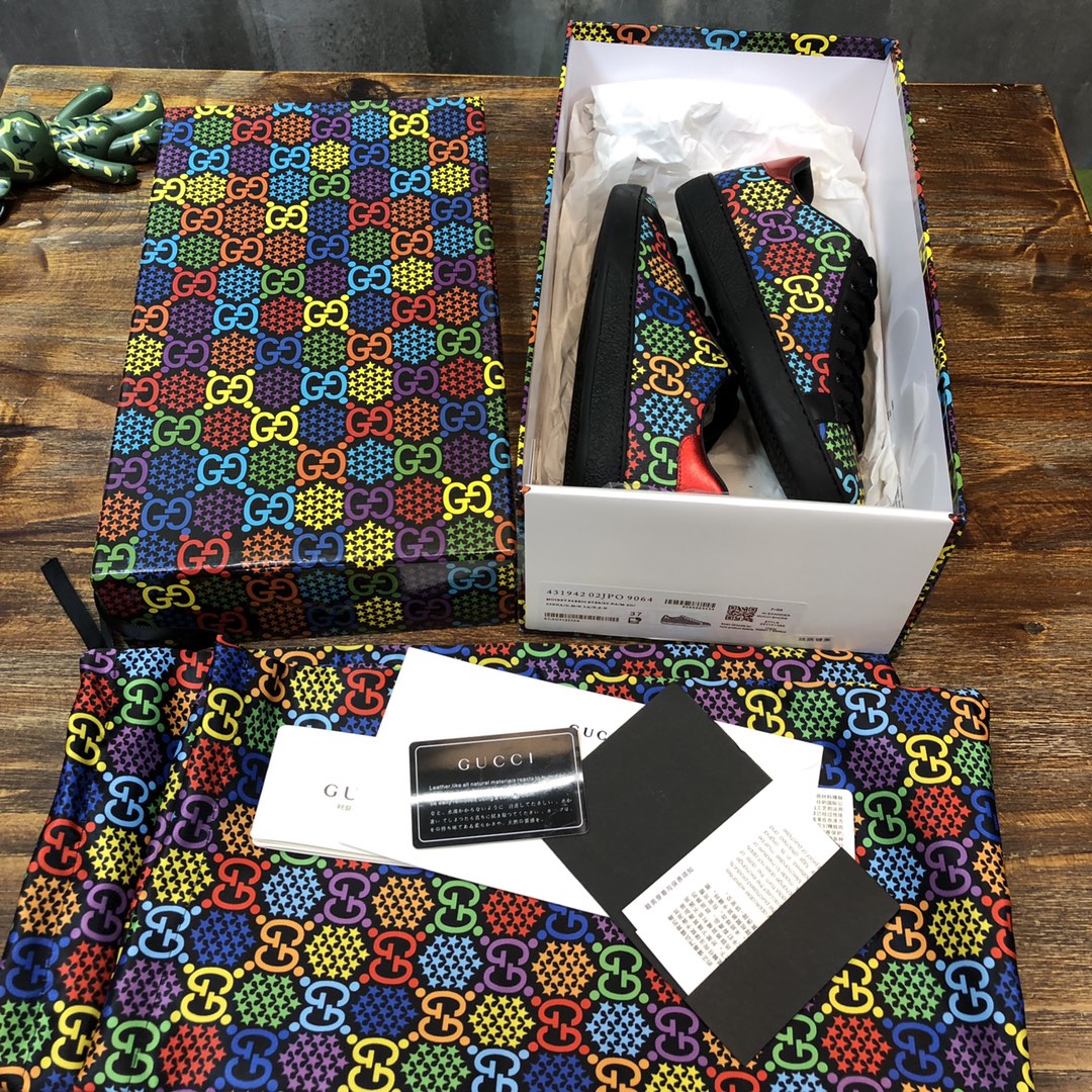 Gucci Psychadelic Ace Black Multi - vstockx