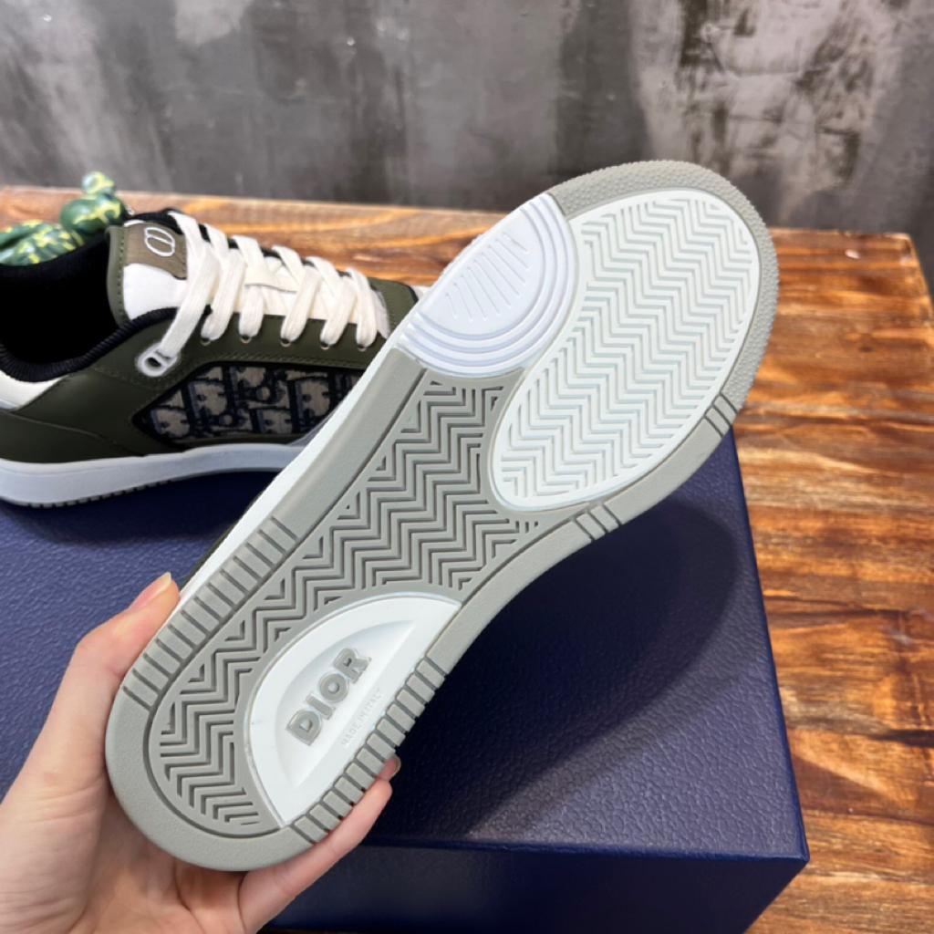 Dior B27 Low Olive Cream Beige Black Dior Oblique Jacquard - vstockx