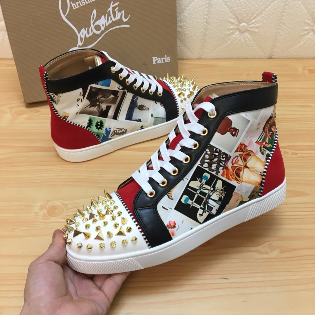 Christian Louboutin Louis Junior Spikes Orlato Flat Sneakers 12 - vstockx