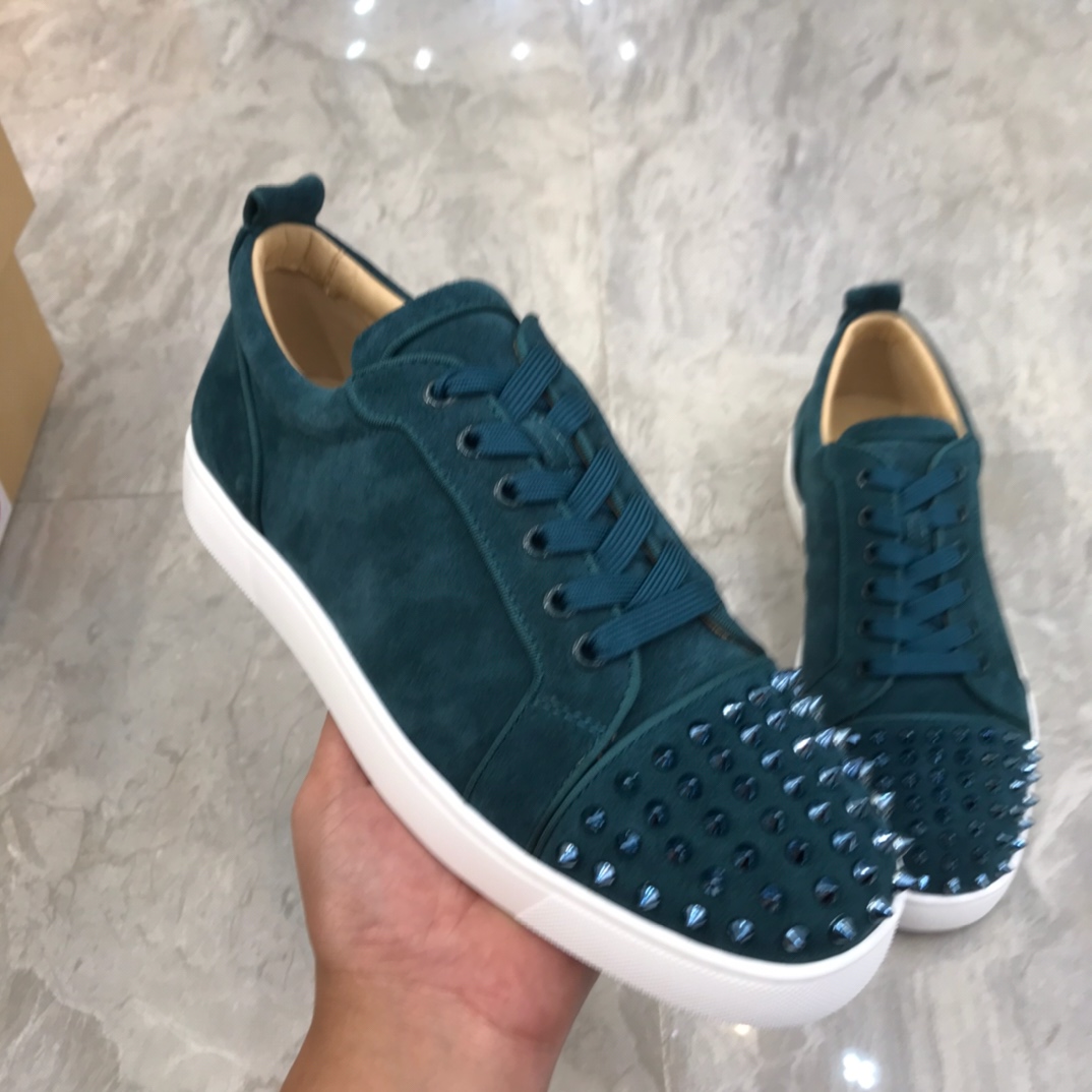 Christian Louboutin Louis Junior Spikes Orlato Flat Sneakers 54 - vstockx