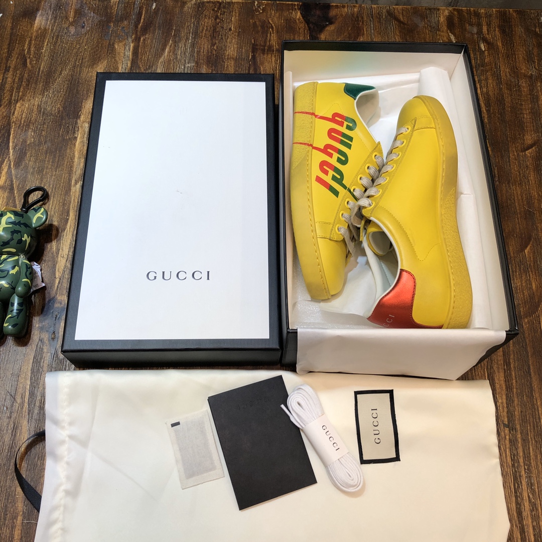 Gucci Ace Blade Yellow - vstockx