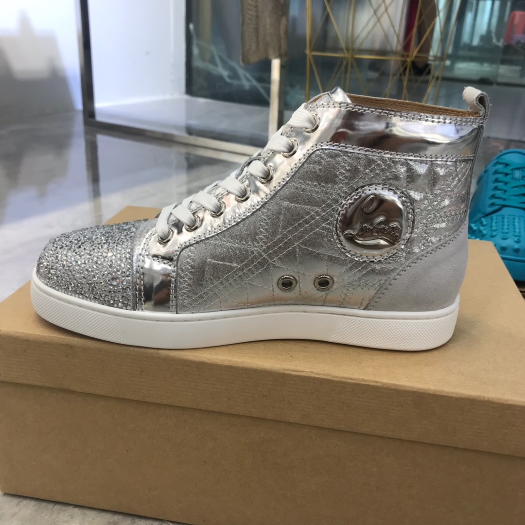 Christian Louboutin Louis Junior Spikes Orlato Flat Sneakers 48 - vstockx