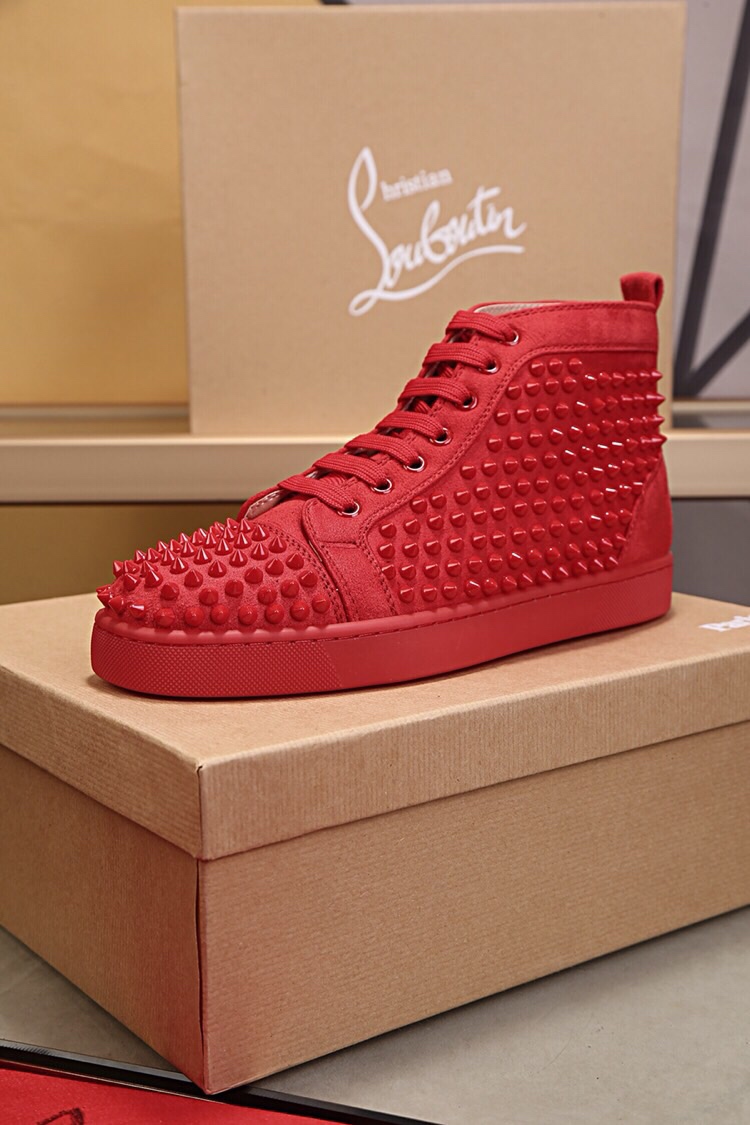 Christian Louboutin Louis Junior Spikes Orlato Flat Sneakers 8 - vstockx