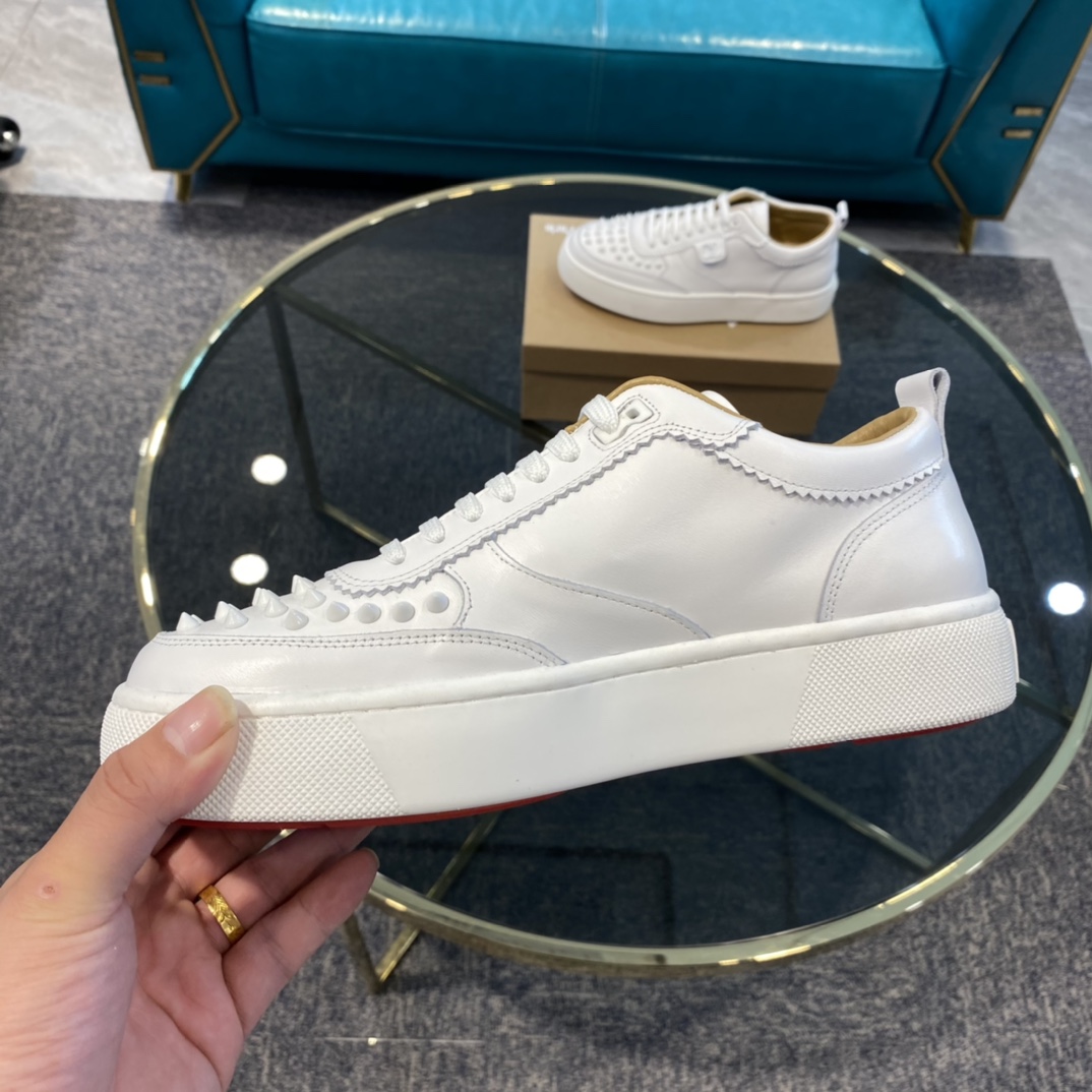 Christian Louboutin Happyrui Spikes Flat Sneakers 2 - vstockx
