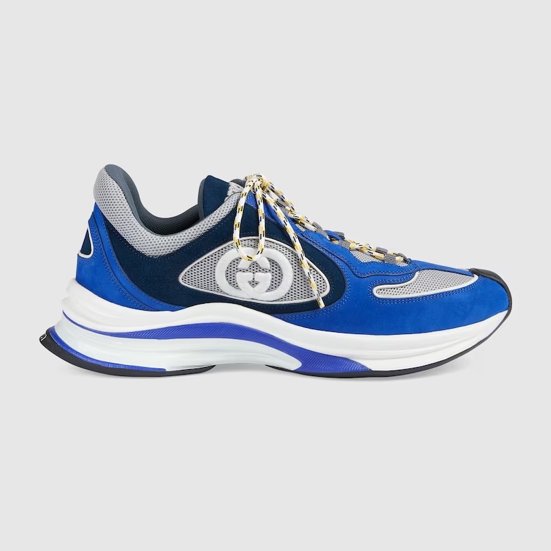 Gucci Run sneakers Blue suede - vstockx