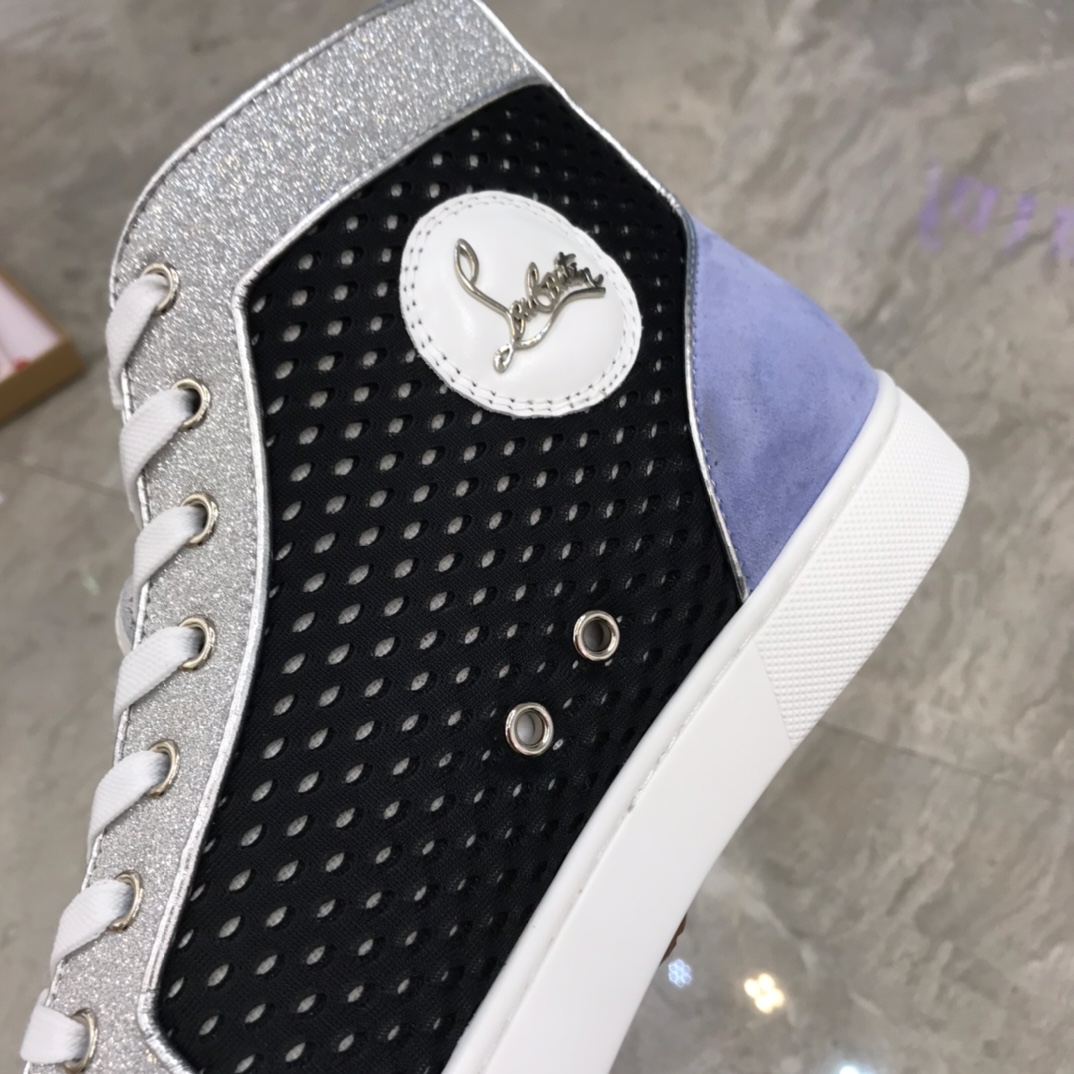 Christian Louboutin Louis Junior Spikes Orlato Flat Sneakers 38 - vstockx