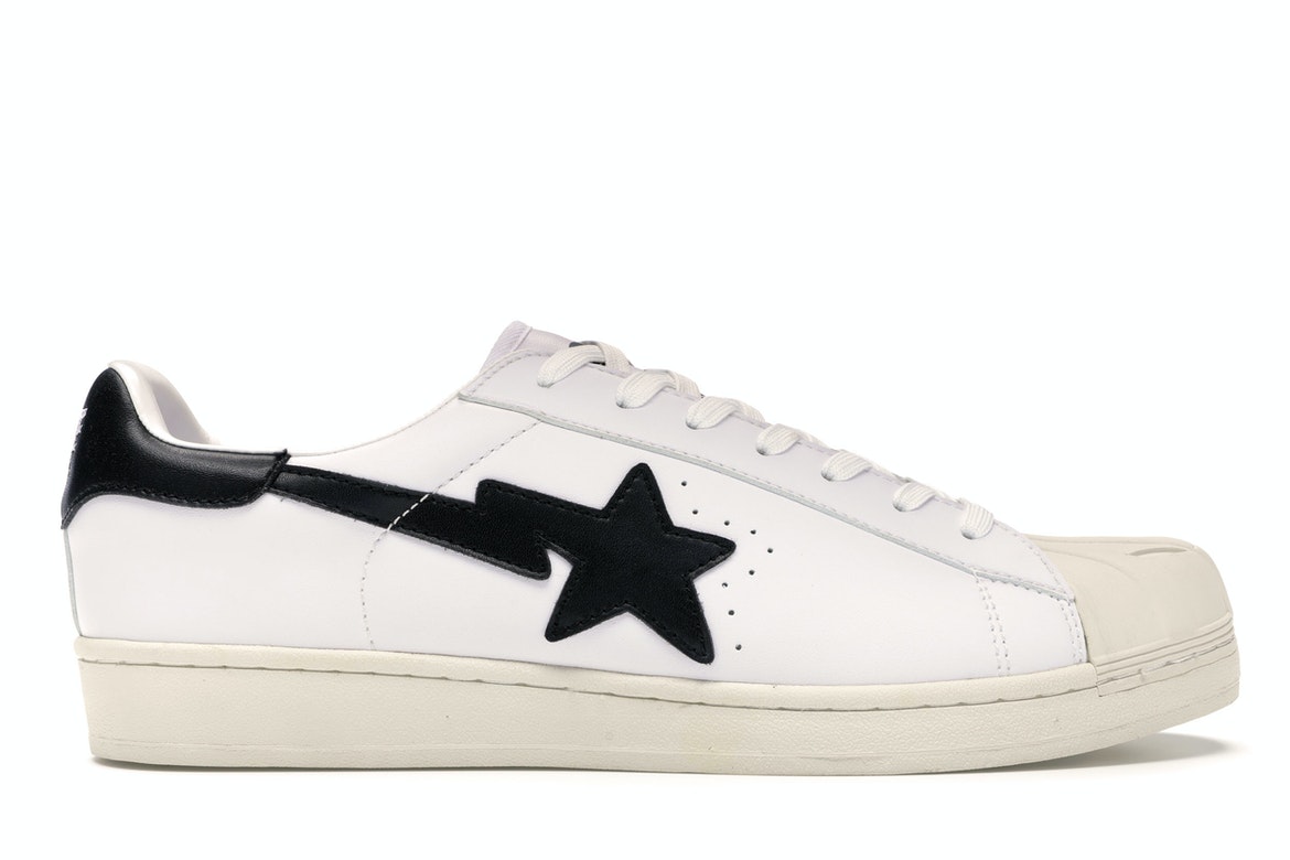 A Bathing Ape Skullsta White Black (2019) - vstockx