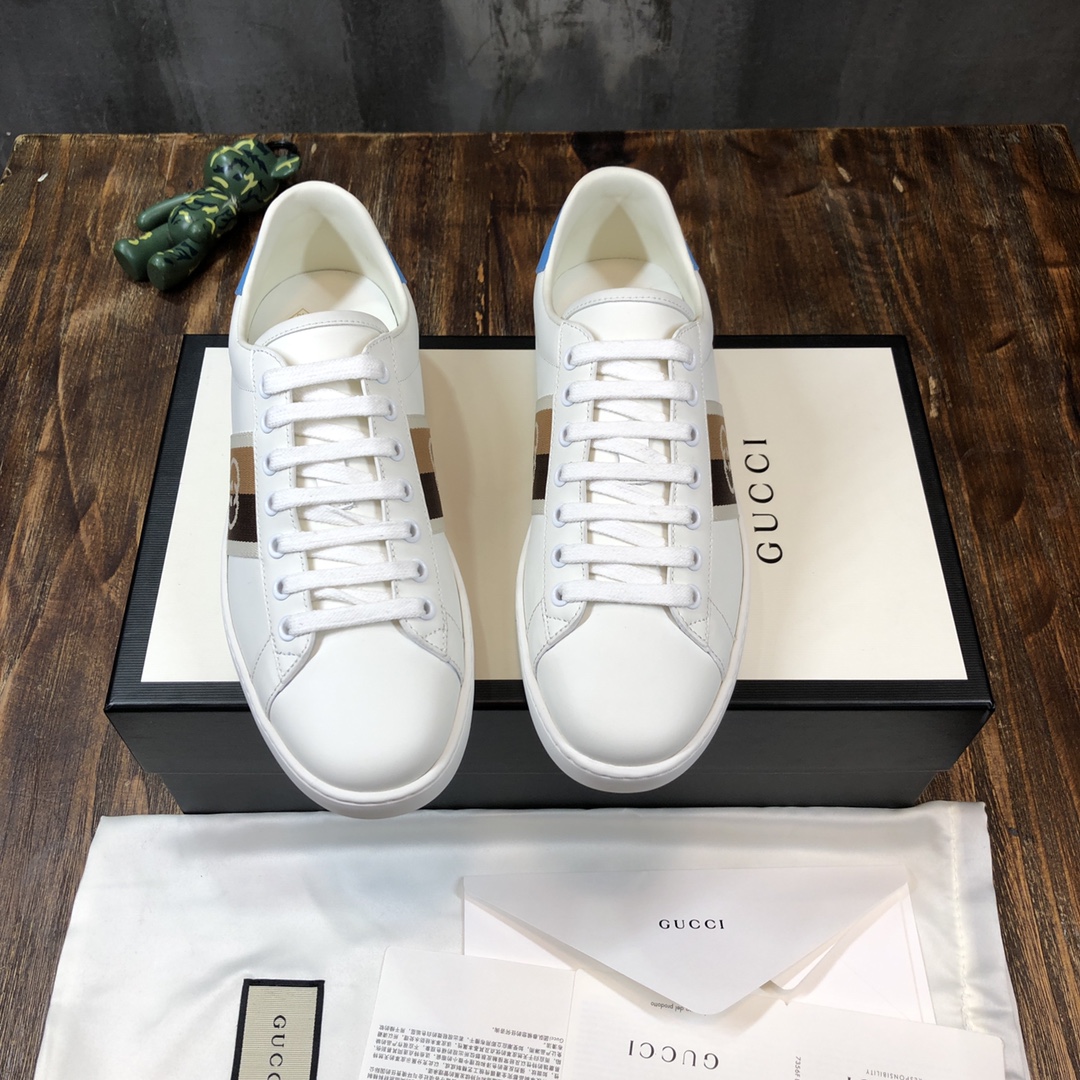 Gucci Ace Blue Interlocking G - vstockx