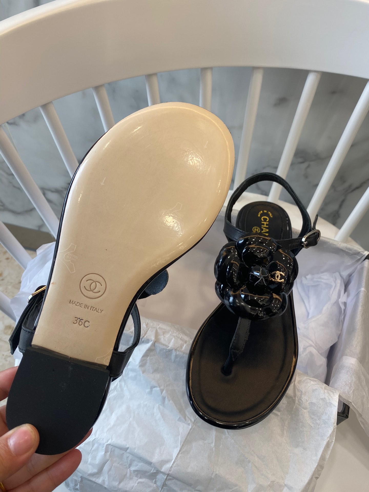 Chanel Slides 34 - vstockx