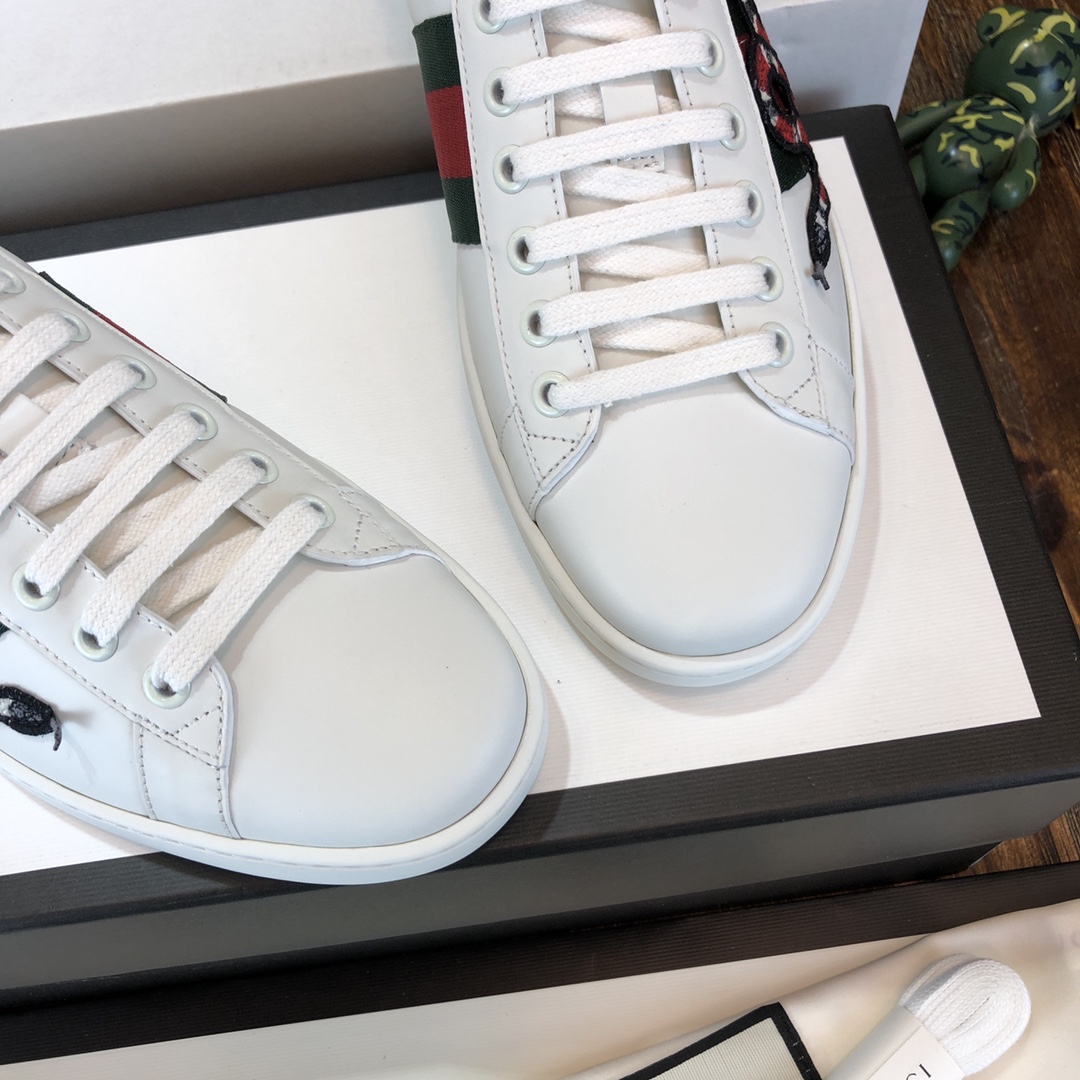Gucci Ace Embroidered Snake - vstockx