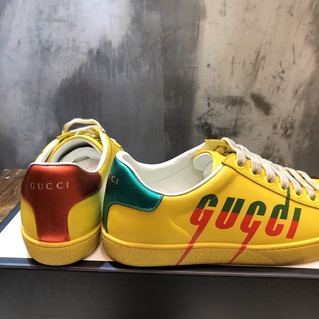Gucci Ace Blade Yellow - vstockx