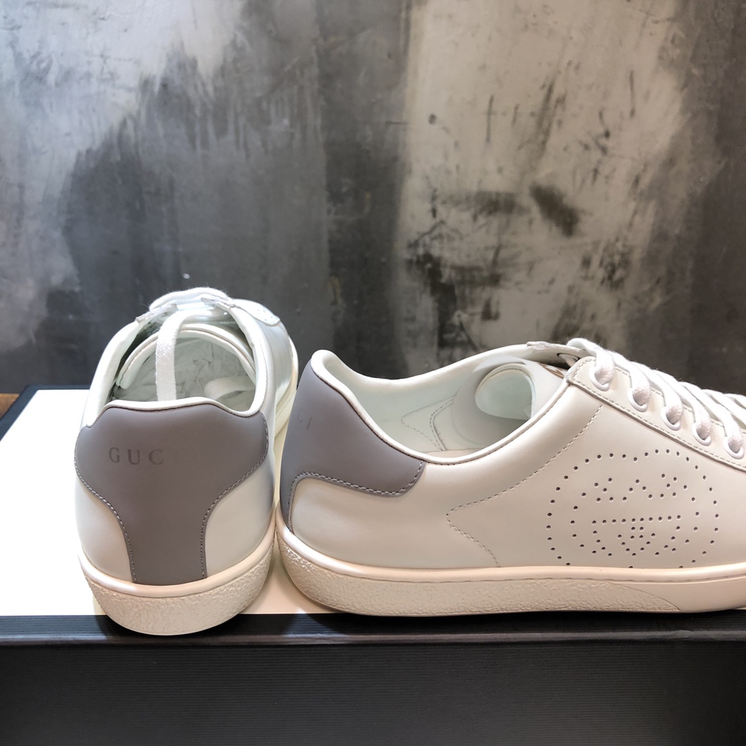 Gucci Ace Perforated Interlocking G (W) - vstockx