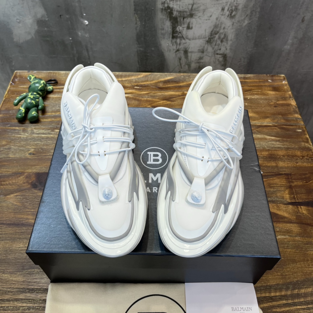 Balmain Unicorn Low-Top White - vstockx