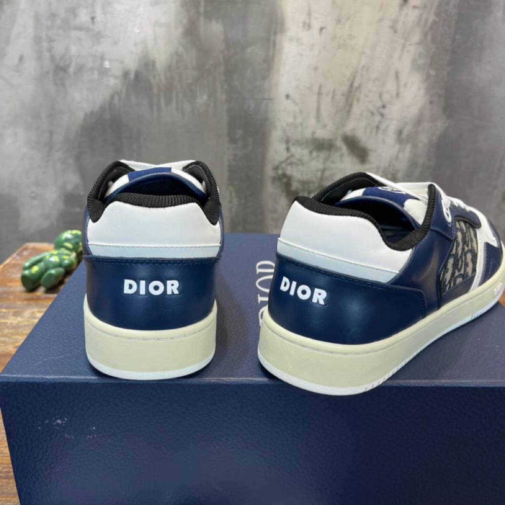Dior B27 Low Blue Cream Dior Gray Beige Black Dior Oblique Jacquard - vstockx