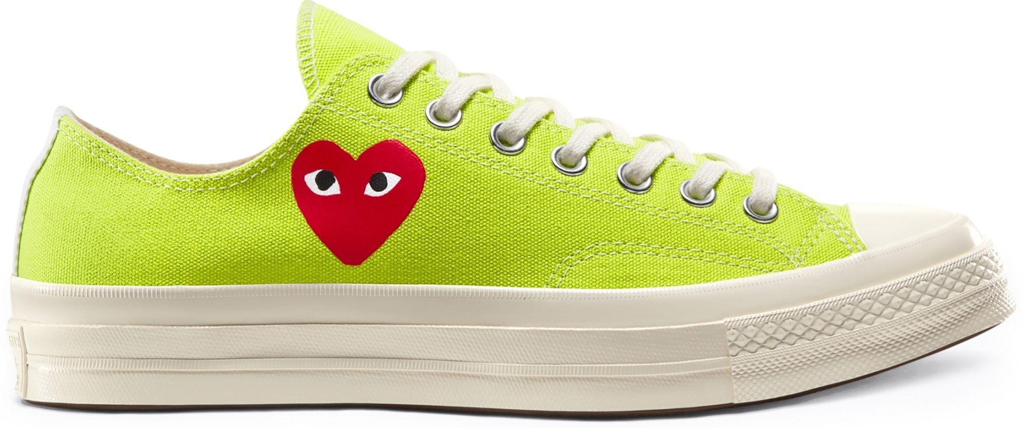 Converse Chuck Taylor All-Star 70s Ox Comme des Garcons Play Bright Green - vstockx